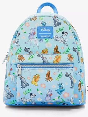 Loungefly Disney Dogs Floral Mini Backpack